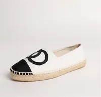 Zapatos de vestir de mujer clásica moda de buena calidad marca zapatos de trabajo de cuero femenino diseñador de paja pescadores zapatos damas cómodo zapato casual C908174