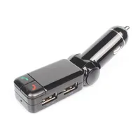Mini Carregador de carro Bluetooth Handsfree com porta de carregamento USB duplo 5V / 2A LCD U disco FM Broadcast MP3 AUX BC-06 grátis