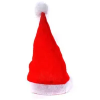 Рождественские украшения Взрослые Рождественские шляпы вечеринки Красный Санта-Клаус Шляпа Ультра мягкие плюшевые рождественские Cosplay Hats 200 шт.