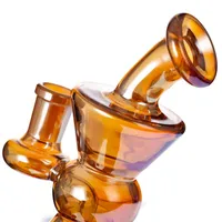 Hook Hookah Glass Bong Bong de 5,5 pulgadas Tipos de agua de tamaño pequeño Tubos de agua Plataformas DAB con un banger de cuarzo de 14 mm o un tazón de fuente