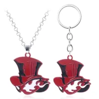 Hot Anime Spiel Persona 5 P5 Nehmen Sie Ihr Herz Roter Hut Symbol Logo Legierung Schlüsselanhänger Keychain Schlüsselanhänger Anhänger Halskette Zubehör