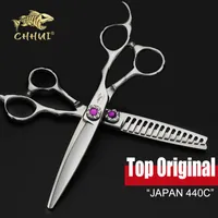 Tesoura de cabelo Japão 440C Aço 5.56.0 polegadas Cabeleireiro Profissional de Alta Qualidade Cortando Thinning Set Barber Salon Tesouras
