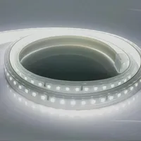 LED Şerit Işıkları SMD 2835 50 M 6000 K 6500 K 110 V 20R 8mm Sıcak Işık Için 20 W Su Geçirmez Kapalı Dış Mekan Aydınlatma için