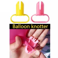 1 adet Plastik Balon Knotter Lateks Balon Raptiye Kolayca Düğüm Aracı Düğün Doğum Günü Partisi Noel Balonlar Aksesuarları