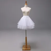 Skirts White Black Petticoat Kids Crinoline Hoop Skirt Underskirt Lolita Tulle Flower Giri Wedding Ballet Puffy Pettiskirts