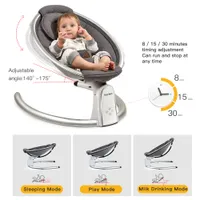 Elektrische Baby-Türsteher mit Bluetooth und fünf Gangschaukel, heiße Mom-Intelligenz-Timing-Babyschaukel, reine Baumwollbaby-Rocker-Cardle