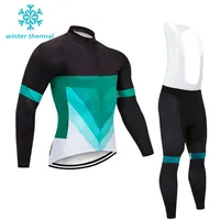 2021 Winter Road Cycling in pile Jersey Bib termico Tights Set Pants abbigliamento pad o primavera e autunno