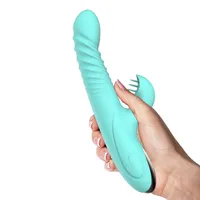 [USCA Warehouse] Amazon Hot-Selling Simulering Penis Rabbit Vibrator Kvinna Masturbator Stora Vuxna Erotiska Sexprodukter G Spot Anal Vibrerande Dildo För Kvinnor