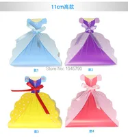Gift Wrap 10X 11CM Height Child Birthday Party Supplies Princess Skirt Folding Box Candy Baby Shower