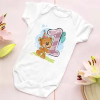 Pagliaccetti Dermspe Born Baby Carino Cartoon Print Digital Pagliaccetto Kawaii Bear Boy Girl Jumpersuit Soft Kid Bambino Bambino vestiti 9566