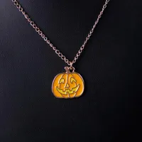 Colliers pendants Halloween Korean Simple Style Pumpkin Jewelry Men and Women Collier Collier