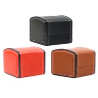 Fashion Watch Box Durable PU Leather Watches Boxes Bracelet Bangle Jewelry Display Case with Pillow