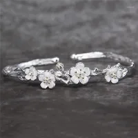 Kolczyki Naszyjnik Moda Wedding Bridal Jewelry Sets Sterling Plum Flower Necklaces Pierścień Dla Kobiet Oświadczenie