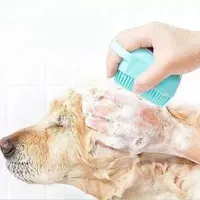 Haustier Massage Badebürsten Multifunktionale Silikonbad Pinsel Hund Katze Clean Artefakt
