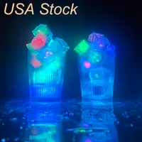 Cubo de hielo puesto en agua Bebida Punch Bowl Flash Automáticamente LED de luz para fiestas Barras de eventos de boda Navidad Usalight