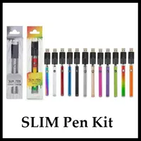Ooze Slim Pen Preheat 320mAh Batteriladdare Kit Variabel spänning Förvärmning Bud Touch -batterier för vaxolja Th205 -patroner