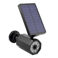 ソーラーランプ8LEDランプ防水モーションセンサー屋外ヤードガーデンストリートライト人体シミュレーションカメラ