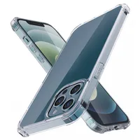 Points antichoc transparez 2 boîtes de téléphone portable TPU TPU pour iPhone 6 7 8 plus XS XR 11 Pro Max 12 mini Samsung S20 Ultra Fe A02 A12 Couvercle de protection de protection transparente Coin airbagged
