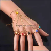 Bracelets à gants de puissance infinies 5 bracelets infini bracelets gemmes anneau de pierre pour femmes hommes cosplay bijoux bijoux fans fans goutte cadeau livraison