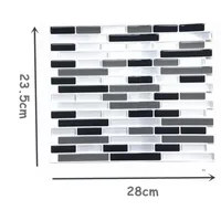 Newmosaic självhäftande kakel backsplash vägg klistermärke diy 3d kristall lim droppe design klistermärken för badrum kök heminredning ewf7564