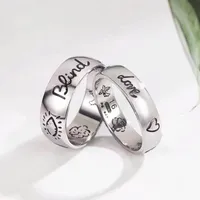 2021 Nuovo anello in argento 925 Love Fearless Lovers Ring Valentine regalo uomo e donna anello