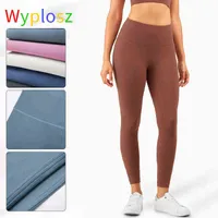 Wyplosz Yoga Leggings Pants Skin-friendly Nudity High Waist Hip Lift Seamless Sports Women Fitness Workout Compression Running H1221