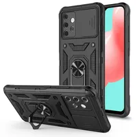 camera slided protect car mount cases with suction magetic for iPhone 13 12 11 Pro XS Max XR 6S 7G 8 Plus Samsung S22 Ultra A13 M52 A33 A73 5g A03 antifall ring cover case