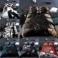 Conjuntos de ropa de cama Demi 3D Set humano Fresco Anime Cubiertas de edredones Pillowcases Niños Edredón personalizado Cama ropa de cama Ropa de cama