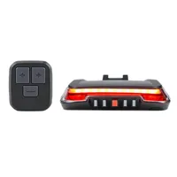 Fahrradbeleuchtung ROCES Smart Hecklicht mit Blinker-Bremsen-Funksteuerung Fahrrad hinten wasserdichte USB-Warnung