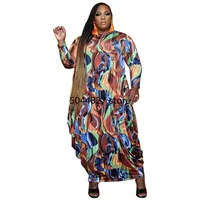Odzież etniczna L-4XL Plus Size Afrikaanse Jurken Voor Vrouwen 2022 Afrika Kleding Dashiki Grand Bubu Gewaad Africaine Femme Bazin Party