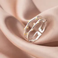 Ins Tide Adjustable Silver Color Rings For Women Simple Temperament Engagement Wedding Rings Fashion Jewelry Wholesale 2021