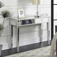 Living Room Furniture classic Nordic Creative Multi-functional home furnishings Mirrored Makeup Table Desk Vanity for Women with 2 Drawers