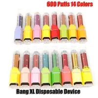 Bang XL Disposable Device Kit 600 Puffs 450mAh Battery Prefilled 2ml Pod Kit Vape Pen VS Bar Plus XXL Xtra462t553r