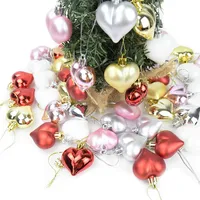 Decorazione del partito 4.5 cm Palle di Natale Ornamenti Amore dell'albero Arredamento delle allegre per la casa Regali di Natale Natural Navidad Anno