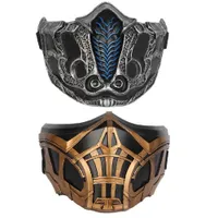 Gioco Mortal Kombat Scorpione Scorpione Sub-Zero Mask Resina Made sub 0 Masks Halloween Cosplay Puntelli più recenti 2021 x0803