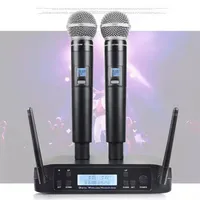 Microphone Wireless G-MARK GLXD4 Professional System UHF Dynamic Mic Automatic Frequency 80M Party Stage Host Church Microphones a34