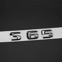 DIY Chrome Letter Number Emblem for Mercedes Benz AMG S65 Car Trunk Model Name Sticker New Old