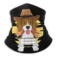 Atkılar Batı Beagle Köpek Lover Texas Rodeo Güney Çocuklar Ülke Bisiklet Motosiklet Şapkalar Yıkanabilir Eşarp Boyun Isıtıcı Yüz Maskesi