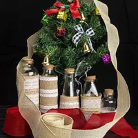 Dekoratif Çiçek Çelenkler Şerit Tuval Paketi İyi Görünümlü Dayanıklı Kahverengi Doğal Sonbahar Düğün Çuval Tulumu Uygun Fiyatlı