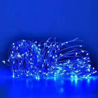 Lámpara de cuerdas LED Lámparas solares de alambre de cobre 10 20 M Luz de hadas a prueba de agua 8 Modo al aire libre para jardín Navidad Navidad Boda Decoración de árbol Decoración Iluminación de vacaciones