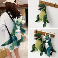 DHL子供豪華な人形のおもちゃ恐竜バックパックかわいい男の子の女子学生ホリデースクール研究快適なソフトサプライズ動物バッグおもちゃギフト卸売