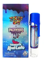 OEM ou Packwoods Bouteille vides Tubes en verre préertancé avec bouchons de silicone colorés Stickers Cadeau magnétique Boîte-cadeau emballage