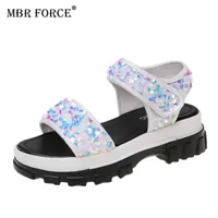Sandals MBR Force Summer Women عالية الجودة للسيدات أحذية غير رسمية تنزلق على الترتر من منصة المصمم في الهواء الطلق