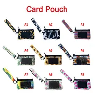 Neue 3D Sonnenblume digitale digitale Druckkarten-Tasche Mode Multifunktionale Aufbewahrungstasche Handgelenkband Reißverschluss Kartentasche Zero Brieftasche Großhandel