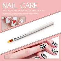 Nail Art Equipment 1Pcs Drawing Brush For Gradient Rhinestone Handle Tool Brushes Set UV Gel Liner Painting Pen