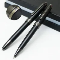 PURE PEARL Msk-163 Matte Black Fountain/Roller ball /Ballpoint Pen High quality with Series Number XY2006108 Classic Luxury Stationery+Gift Refills+Plush Pouch