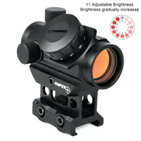 Sniper Micro Red Dot Sight 2 Moa 1x25mm Reflex syn med 1 'tum Riser Mount
