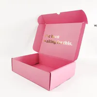 Dostosowane drukowane spersonalizowane pudełka papierowe e-commerce pudełka do pakowania pocztowego z logo RRF12505