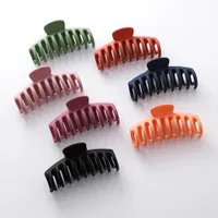 Color sólido coreano clips de pelo acrílico para mujer niñas baño garras de pelo pinzas clips clips horquillas panretones cangrejo accesorios para el cabello