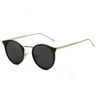 Sonnenbrille Retro Runde Damen Frosch Blendende Farbe Sonnenbrille Stil Rahmen Material Linsenhöhe Breite Modellnummer